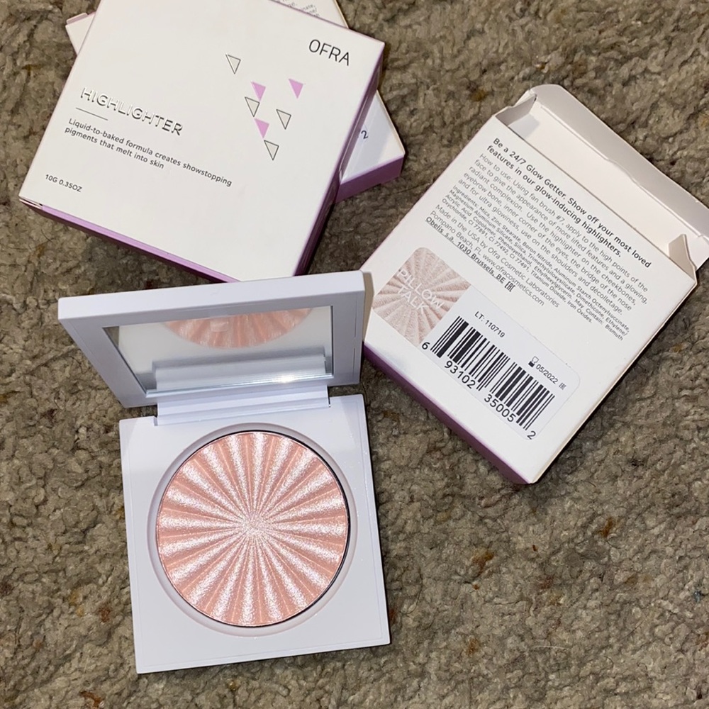 NIB OFRA Pillow Talk Highlighter Pink Pearl Glow